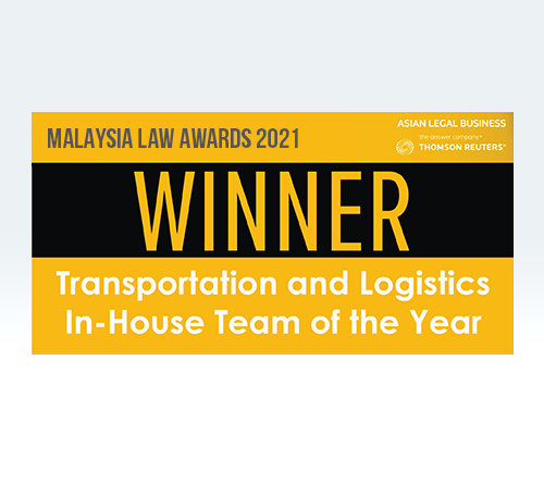 MLA2021 - Transportation and logistics In-House Team of the Year Certified For 2021