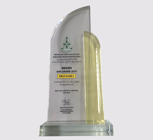 MSOSH OSH Gold Class 1 Award